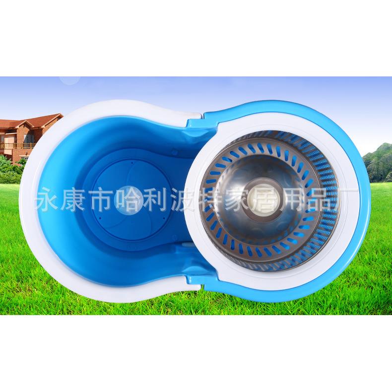 免洗带瓶干出水手口手双驱动433旋转拖把自动甩拖把桶布压高脱水