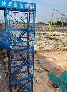 安全爬梯桥筑工地高DOL建桥墩工组合式施梯梁笼箱式框架式桥梁梯