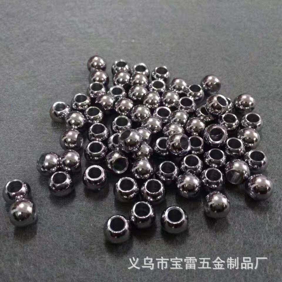 不651锈钢钻球孔钢珠轴攻承通孔钢精密机器牙滚亮面打珠孔螺纹珠