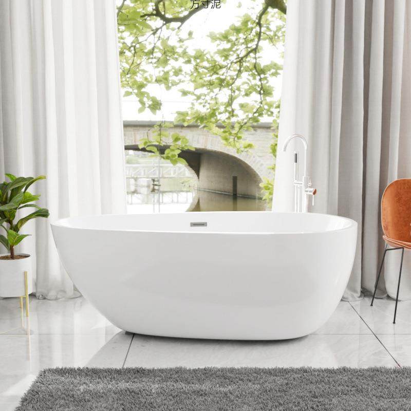 浴缸家用一体无缝鹅水滴形户型独立式民小宿克酒店网红341亚蛋力,家装主材,普通浴缸,淘宝优惠券,粉丝福利购,淘宝优惠卷
