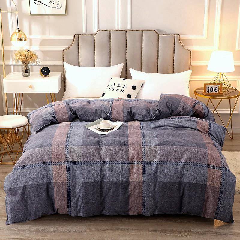 2022款秋冬新加厚全棉毛被套活性印9474969单磨花纯棉磨毛被罩单