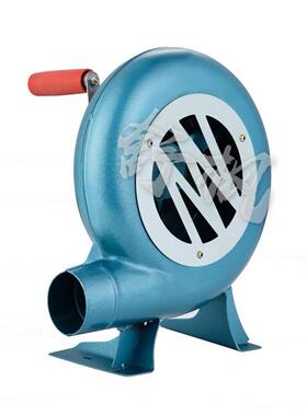 手摇鼓风机户外2助燃野烤炊00W铁齿轮手烧动轻便式SY200W爆米花厂