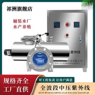 中压紫外线消毒器饮用桶装水厂去除铜绿假单胞菌泳池水产养殖