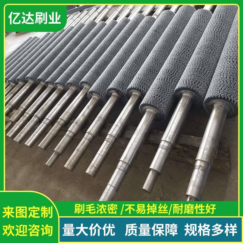 现货陶瓷轴线刷辊彩瓦机PP毛刷辊来图加工清洗刷