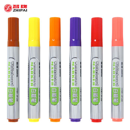 智牌白板笔办公文具10支装黑蓝红绿8色12色可擦ZP-250