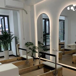 拱门形全身镜子5毫米厚不变形 挂墙镜 无框智能穿衣镜 LED灯镜子