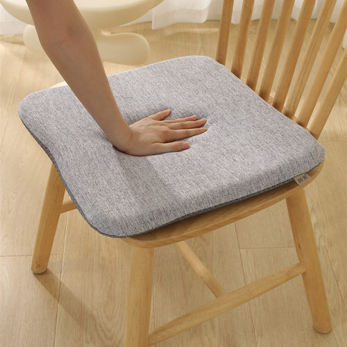 羽宏高回弹轻乳棉椅垫学生专用护臀坐垫四季通用加厚亚麻防滑垫子