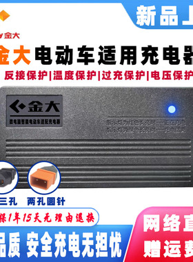 金大电动车充电器48V12AH60V20AH72V32AH96V50AH铅酸蓄电池电瓶车