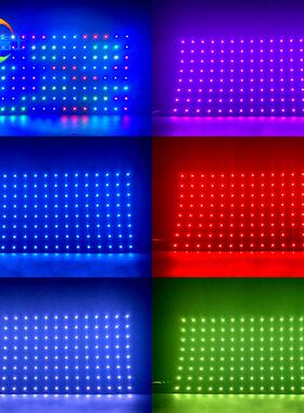 LED低幻彩点阵像压5V炫彩点阵屏050内置IC212B拼接128灯5素屏软屏