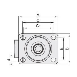 CGL01 重载 CGL016375低重心脚0轮平底活动型超 63怡合达代码
