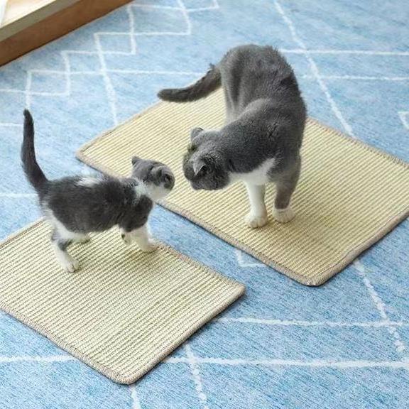 猫漂白剑麻布剑麻毯猫用猫爬抓桶用猫垫猫猫跑机屏风装020饰猫树