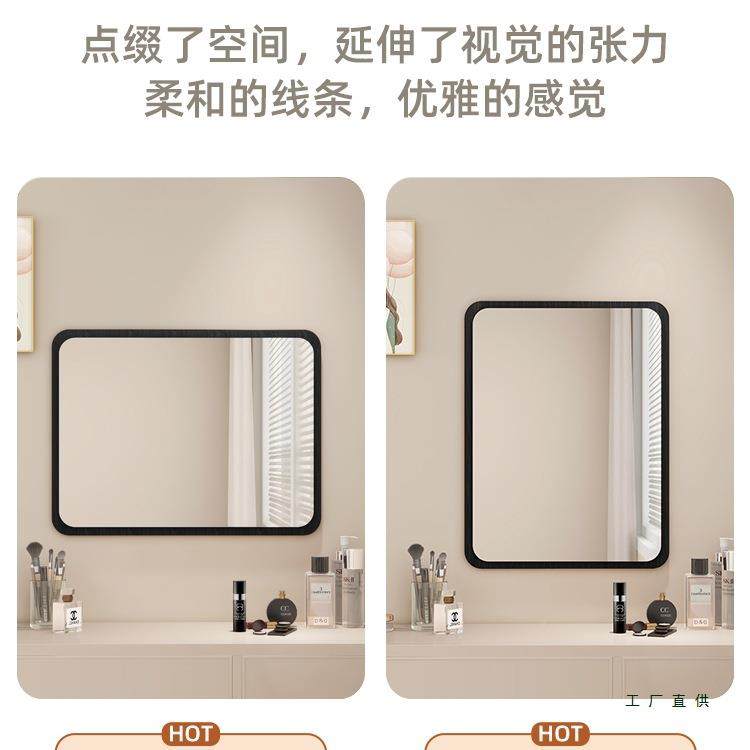 古风化妆镜壁挂镜中主卧梳妆台89镜子方形桌面装关饰镜客厅玄镜子,家装主材,浴室镜,淘宝优惠券,粉丝福利购,淘宝优惠卷