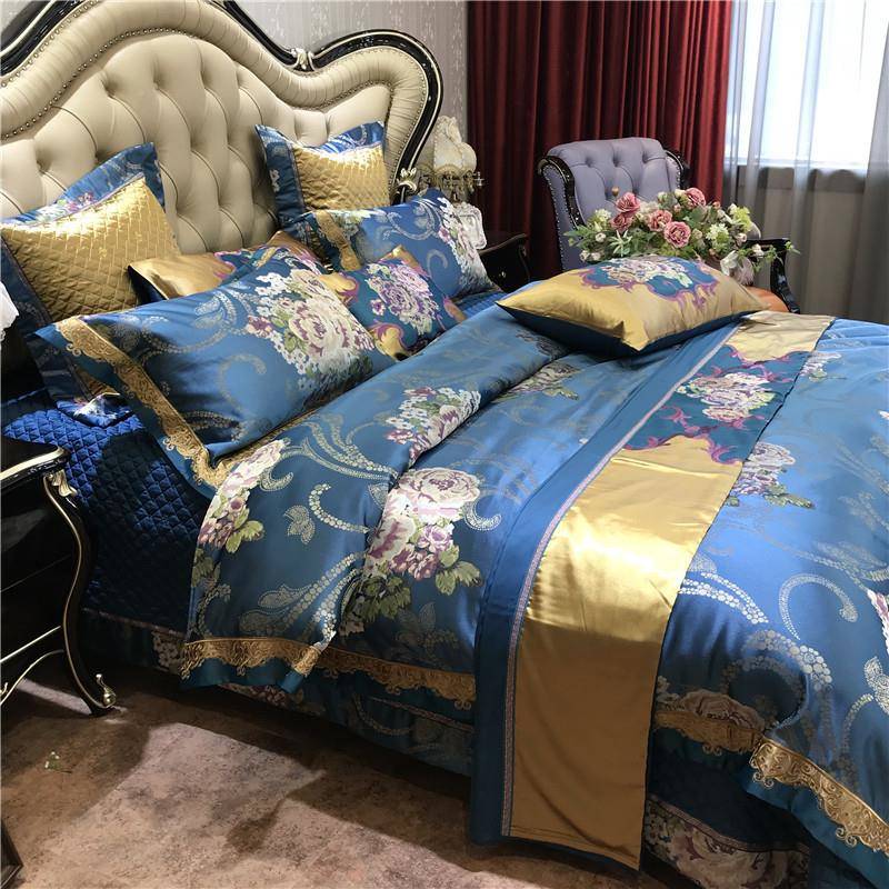 式奢华宫廷风十全棉四件套件套高档别婚庆新房1z5iKY45y.欧8墅床