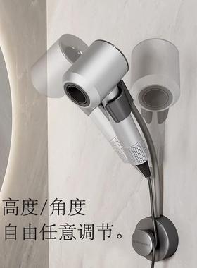 节打孔德国电JMZ风吹绕线懒调人卫生间壁挂浴室吹风机式置物架支