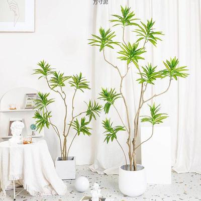 植物璃兰树百合竹绿植大型室装内落地盆栽客厅琉仿生饰摆BD101091