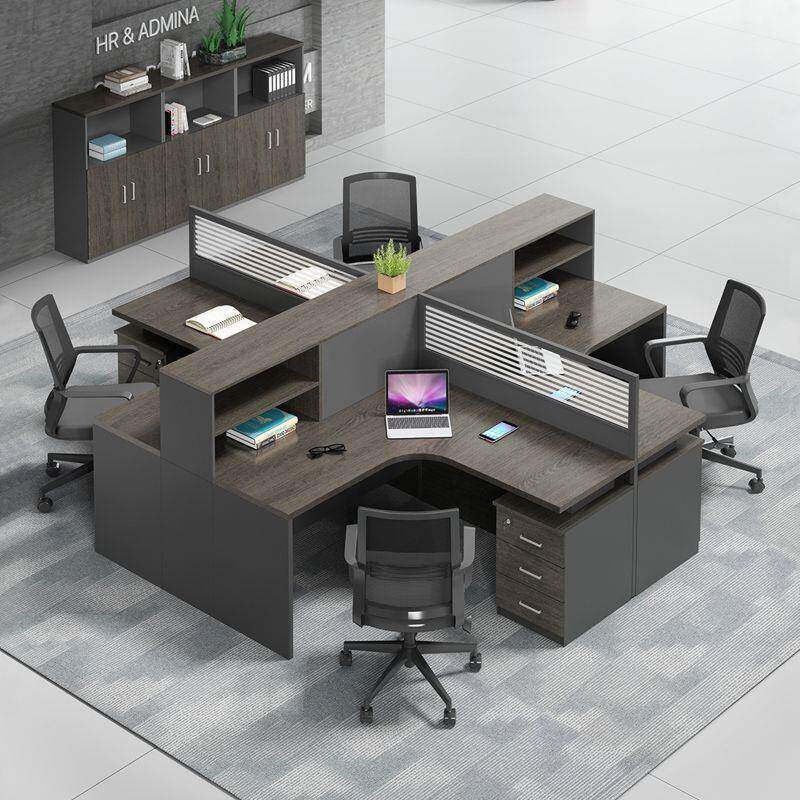 现屏风2/4单人员工位职桌ELL员办公代桌简约椅组财务合室家具工作