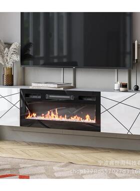 跨家寸具欧xsh-70美36家用壁炉内嵌落地电柜加境热仿视真火焰电壁