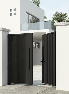 不锈钢大门别墅入庭户门院门无品牌/小区花园单双铝开门乡村围墙