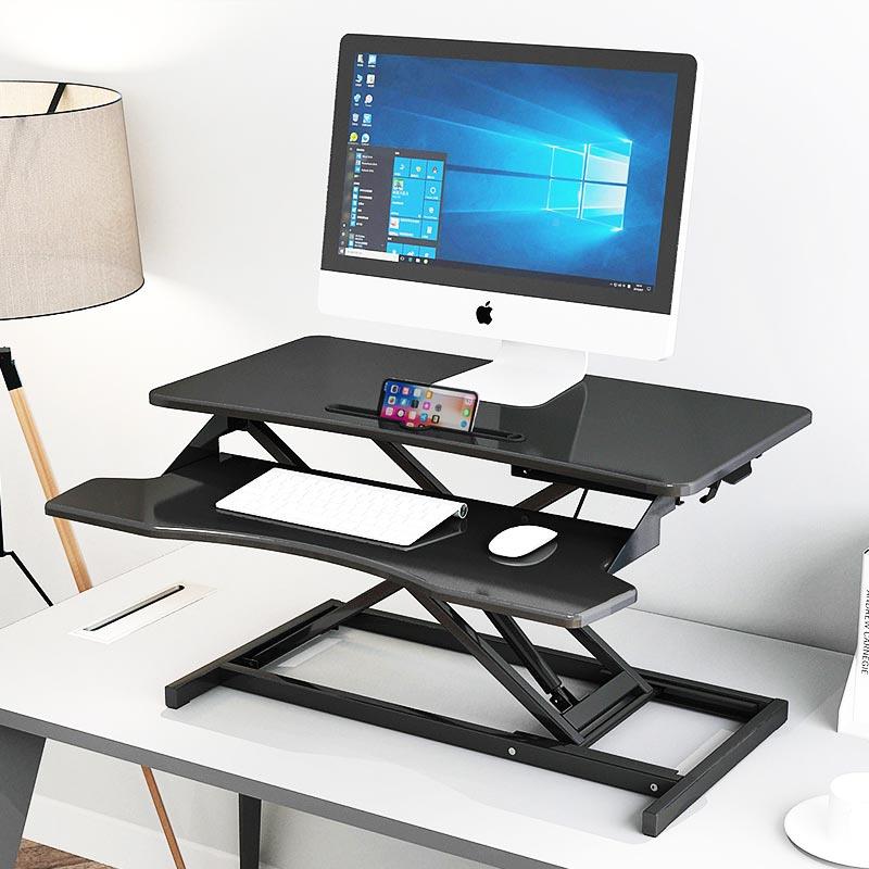 台A10L站346立式电脑升降桌笔本式电脑支立架折叠办记公桌站着办