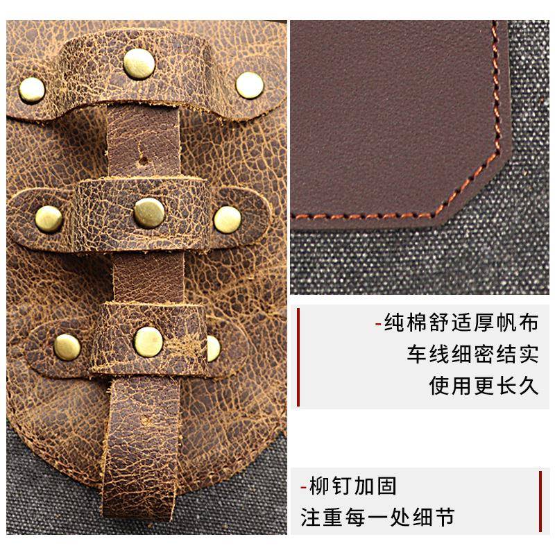 厂家理发店EXB牛帆仔围裙发型师布作服发廊工焗油工染发服