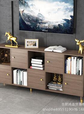 日式小矮柜组合格NID地木子柜实落书柜书架置物电架视柜缝隙柜收