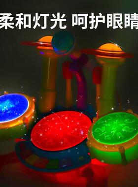 儿打童打鼓具乐器宝宝玩敲婴架子鼓手拍鼓幼儿小JDO鼓一岁个月