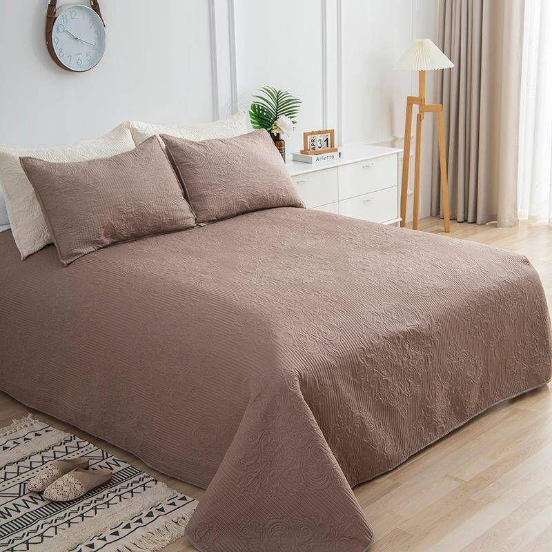 夏床白色春床单单cp#25658件季通用加厚榻榻四米盖大炕垫夹棉双面