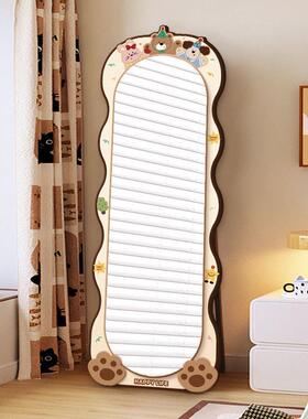 可爱镜多巴胺22265全身家风用墙镜子网红款女生卧挂室奶油落地穿