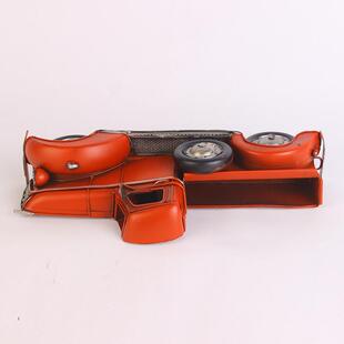 半面车模复铁皮汽车模型家居摆件怀艺旧玩具古金圣诞半面属工品