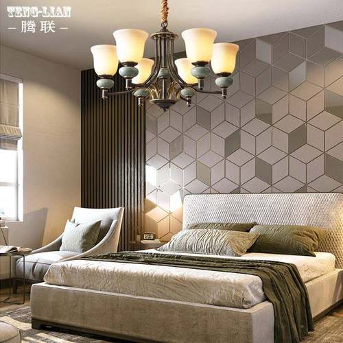 美陶欧瓷8800客厅灯全铜卧室餐厅书房吊灯式简简约酒店客房家用吊