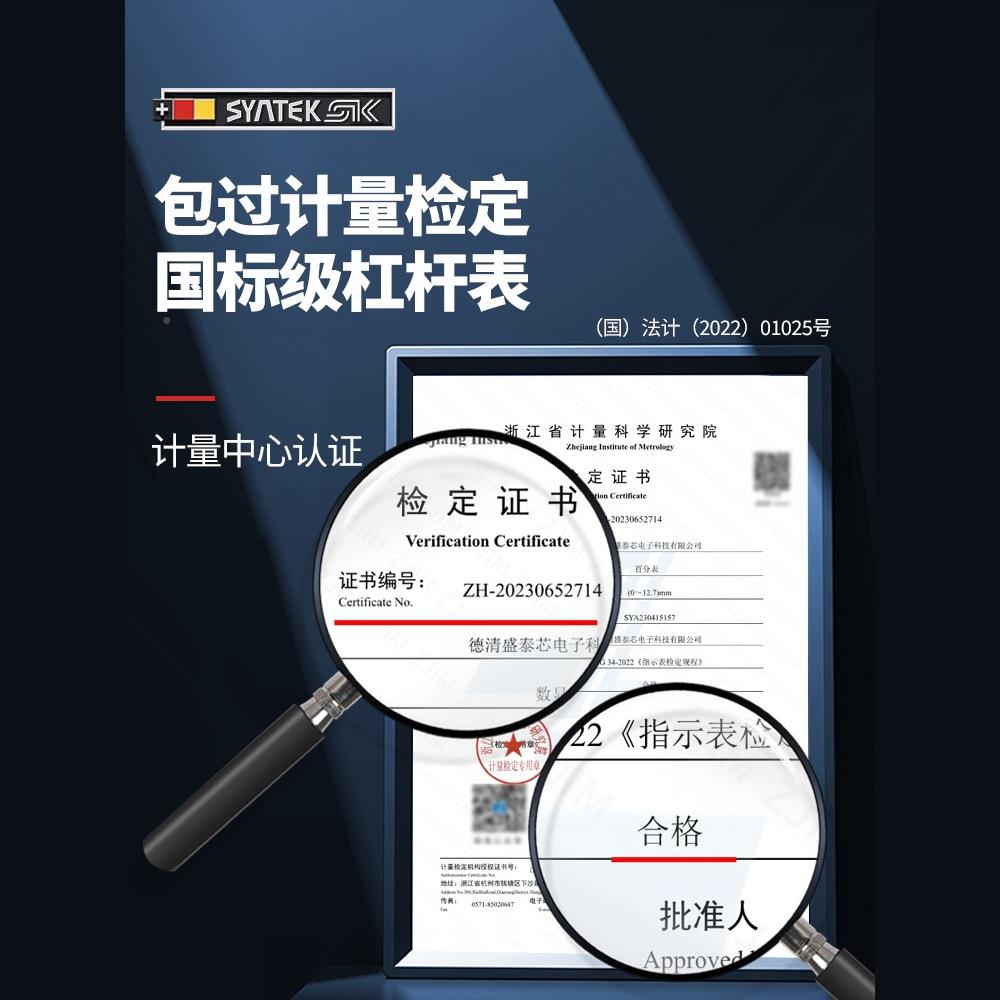 德国杆杠百表一表套高精度千分表头校丝分179跳动防震百分表磁力