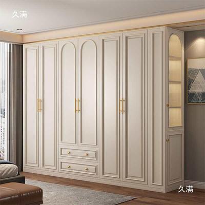 美简式全BGG木衣柜卧室大衣橱轻奢实樱桃木法式约收纳储物柜