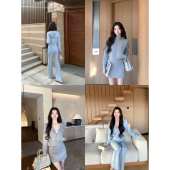 连帽卫衣外套女休闲喇叭卫裤 都市运动套装 a字短裙 假期松弛 1XTWO