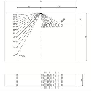 波束偏转试块-恒定声程无损检测探伤试块