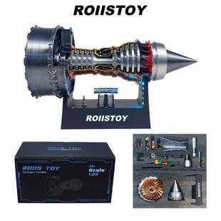 D3打印Tr-900航空发动机模型涡轮引擎可发动拼装摆件玩具飞机尾焰
