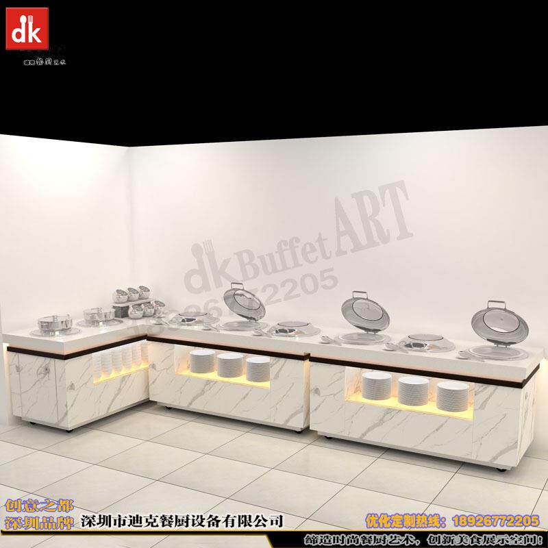 酒店宴会厅移动式布菲台级感移动自助餐台布菲台保温台自助餐