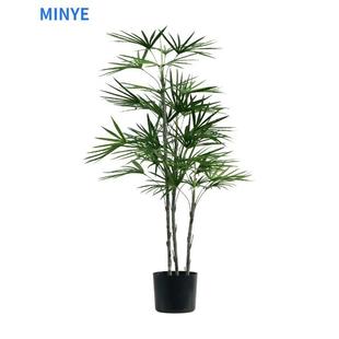 仿真棕竹落地绿植盆栽假树绿植商场橱窗室内造景