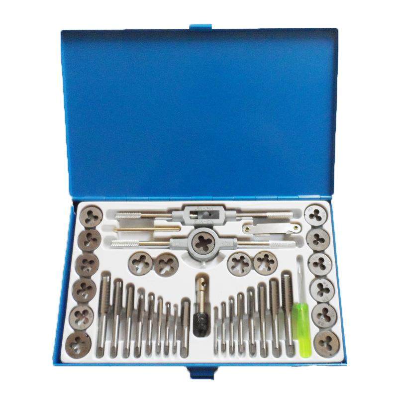 40件手动螺纹丝攻丝锥板牙套装扳手绞合金钢铰机手用圆板牙组套,收纳整理,烫衣板及配件,淘宝优惠券,粉丝福利购,淘宝优惠卷