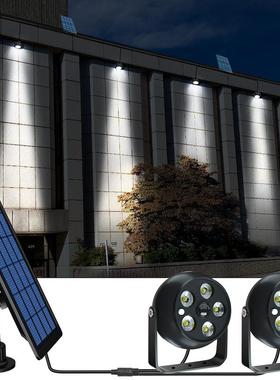 2023年上市太阳能户外灯投光灯庭院壁灯景观仿监控灯大功率LED灯