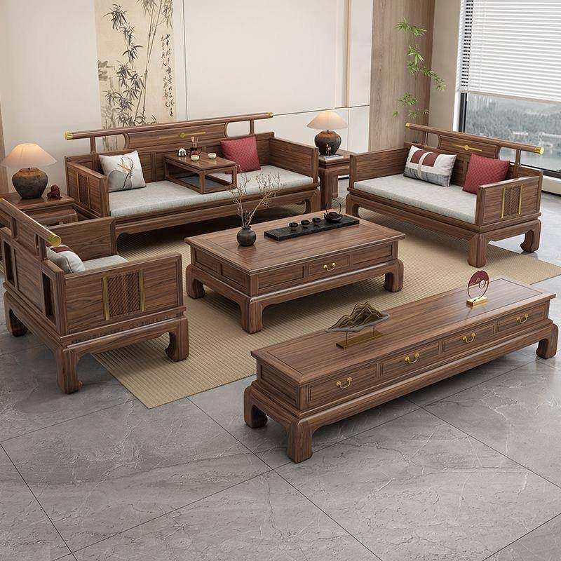 新中式金花梨实木沙发客厅2025新款仿古雕花沙发古典美学套装家具,收纳整理,烫衣板及配件,淘宝优惠券,粉丝福利购,淘宝优惠卷