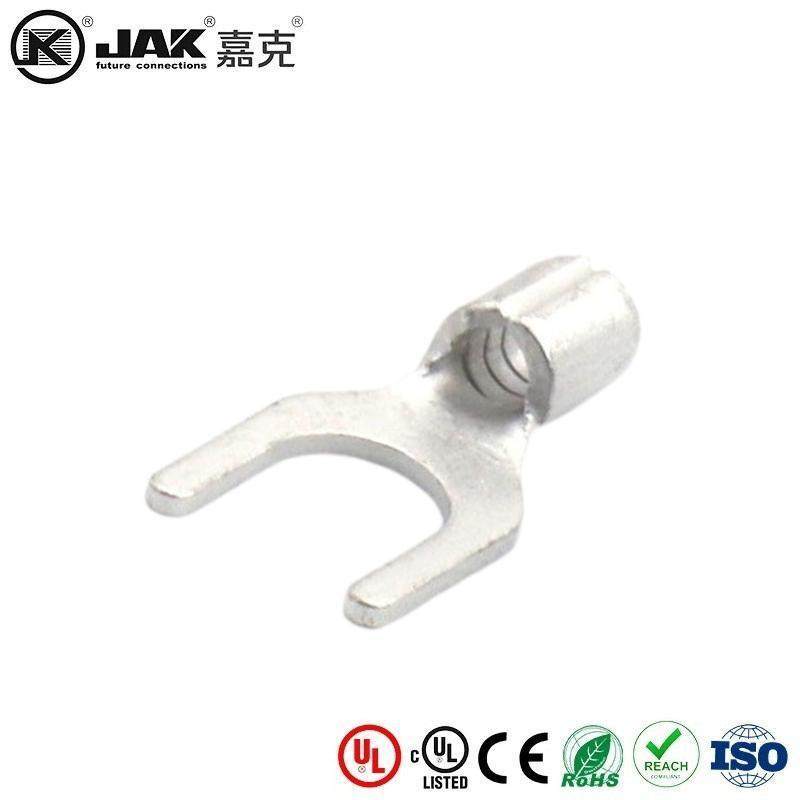 SNB2-6S冷压接线端子UT2-6紫铜端子Y形叉形裸铜线鼻有认证KST