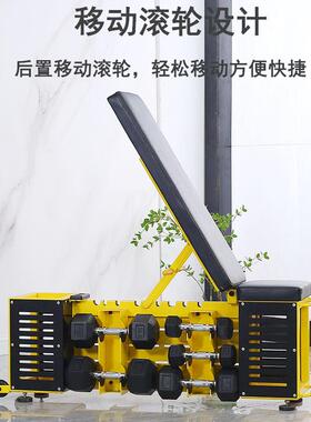 仰卧板健身房可折叠家用健身器材可调节多功能收纳哑铃凳