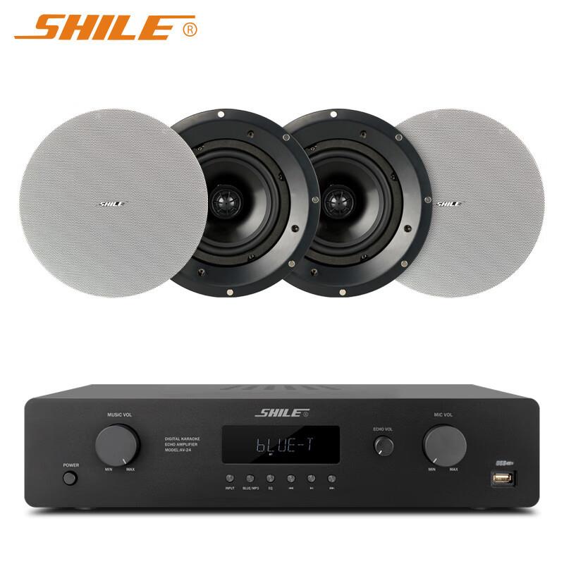 AV24+BX306吸顶音响6.5英寸定阻同轴喇叭会议音响公共广播