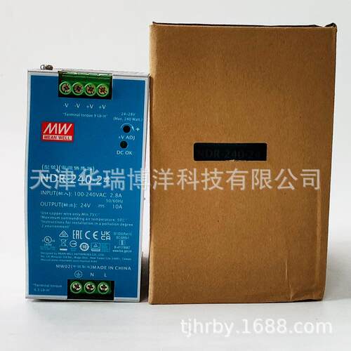 NDR轨道式开关电源NDR-240-24电压90-264VAC/127-370VDC