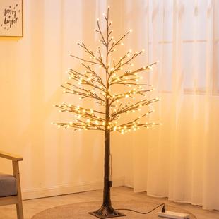 圣诞装饰LED树灯婚期乔迁新居布置彩灯圣诞节发光树白桦树装饰灯