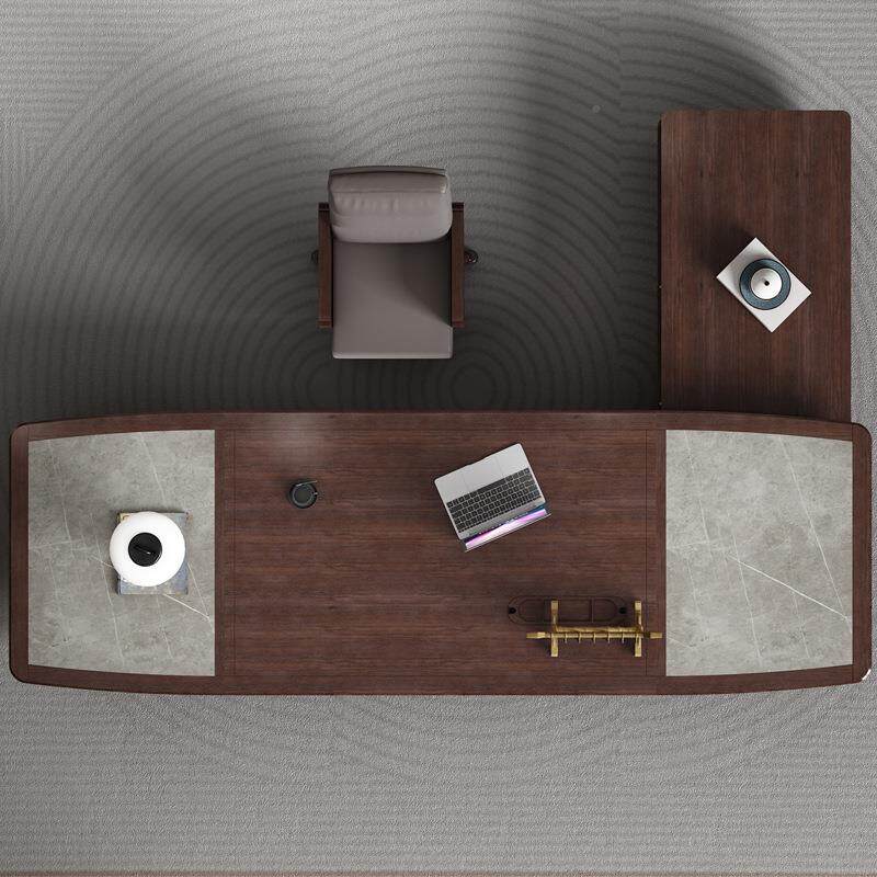 文货源鸿泰系列产桌地老板总裁桌新中式乌板金木大班台件柜老桌总