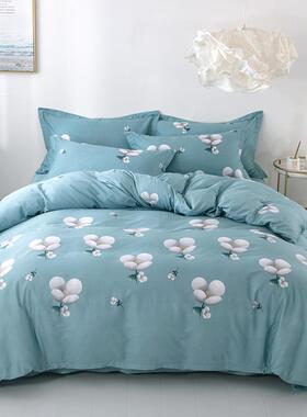 家纯棉套单厂件印被花卡通斜纹人全棉学生单双被BTZ罩四件套
