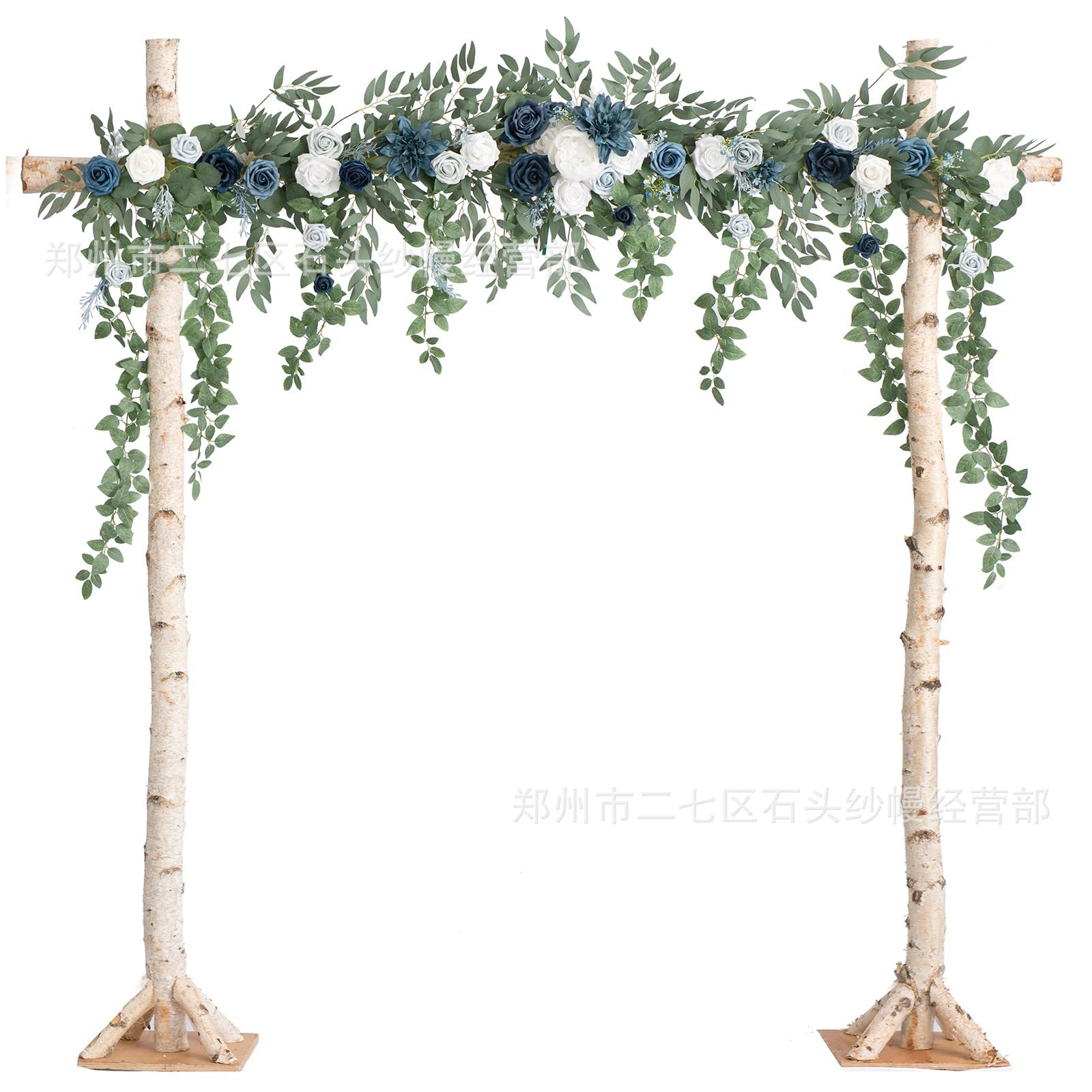 仿真玫瑰拱门花条婚礼背景装饰