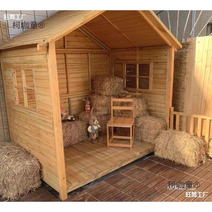 小腐木屋组装木屋别HCM墅庭花院小房子亭户外防木园碳化木攀太爬