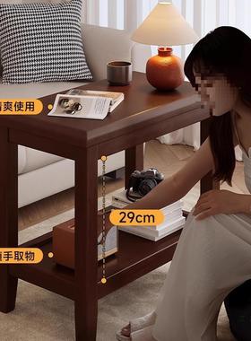 侧发边几OFM实木边柜家用茶沙床头置物架小桌子小户几型茶桌角几